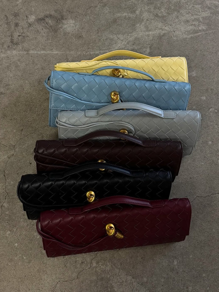 Camila | Luxe Slim Woven Clutch