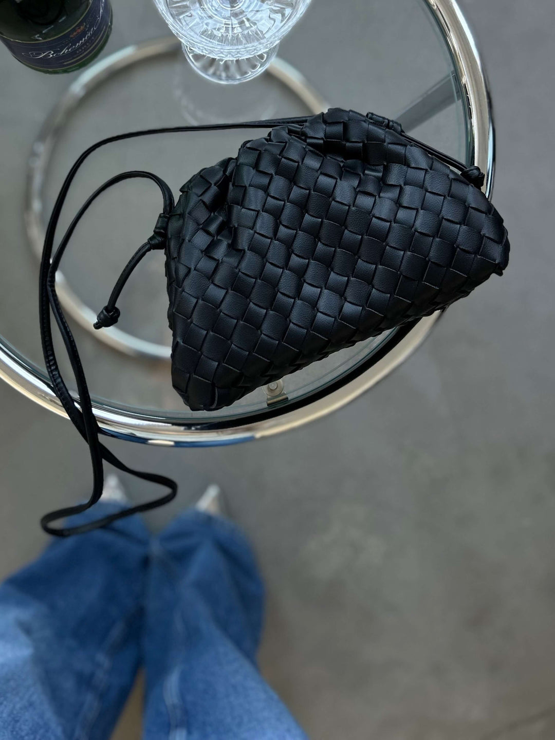Heleina | Sleek Braided Crossbody Bag