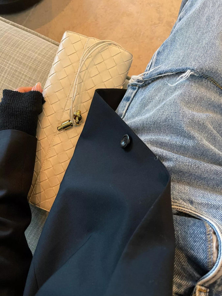 Camila | Luxe Slim Woven Clutch