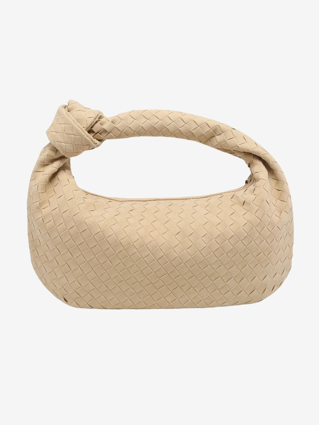 Celeste | Knotted Braided Medium Suede Bag