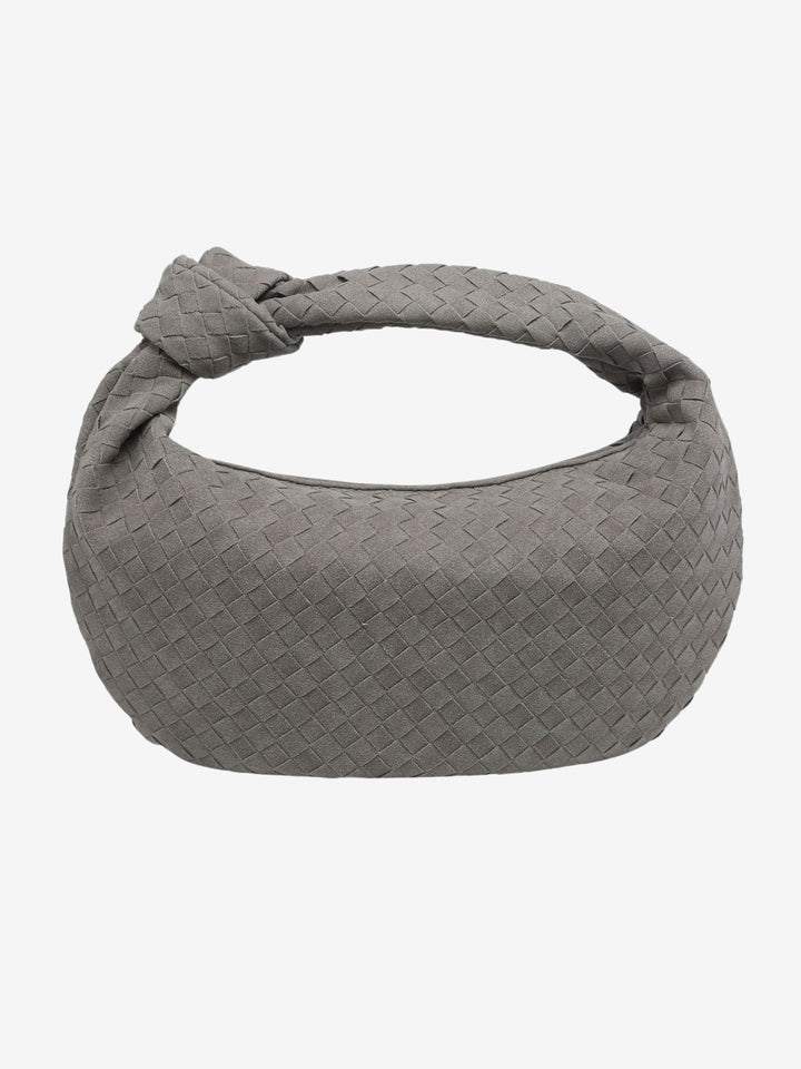 Celeste | Knotted Braided Medium Suede Bag