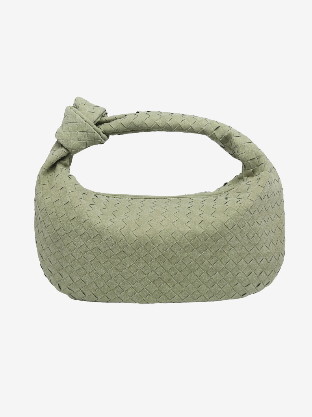 Celeste | Knotted Braided Medium Suede Bag
