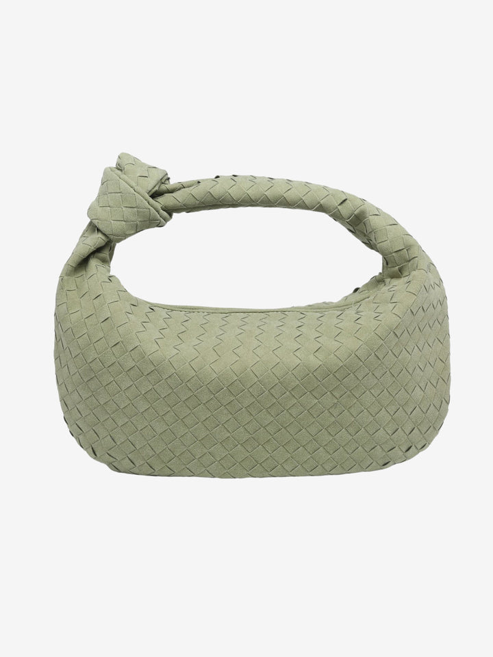 Celeste | Knotted Braided Medium Suede Bag
