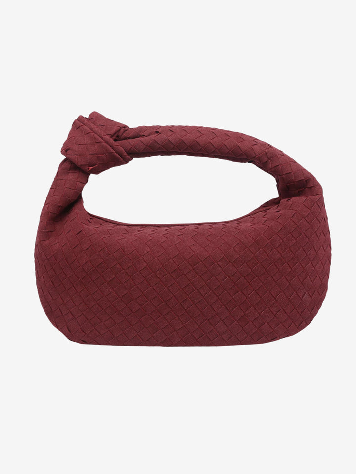 Celeste | Knotted Braided Medium Suede Bag