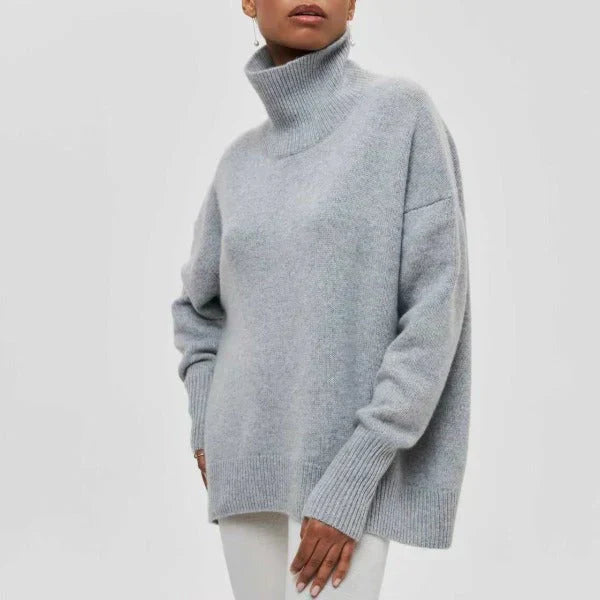 WiIlow | Oversized Casual Turtleneck Sweater