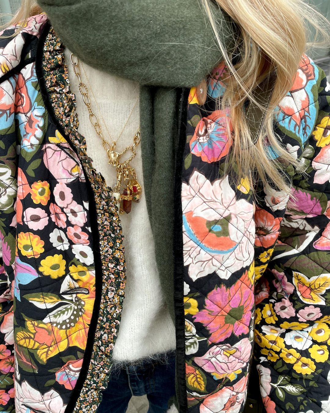 Floral | Women's Quilted Teddy Jacket