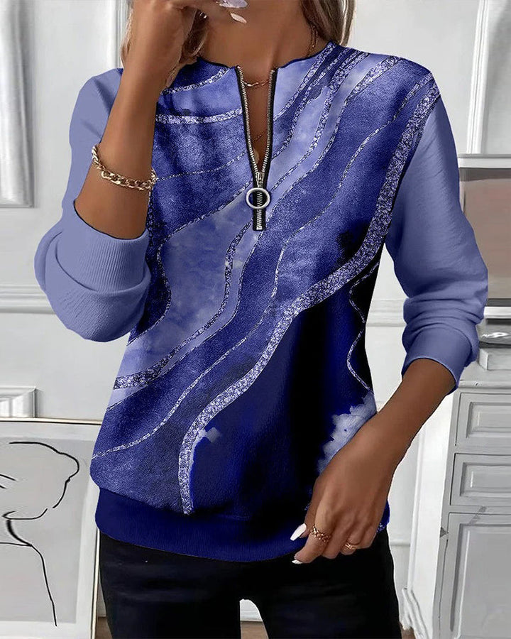 AVELINE HALF-ZIP VINTAGE SWEATSHIRT